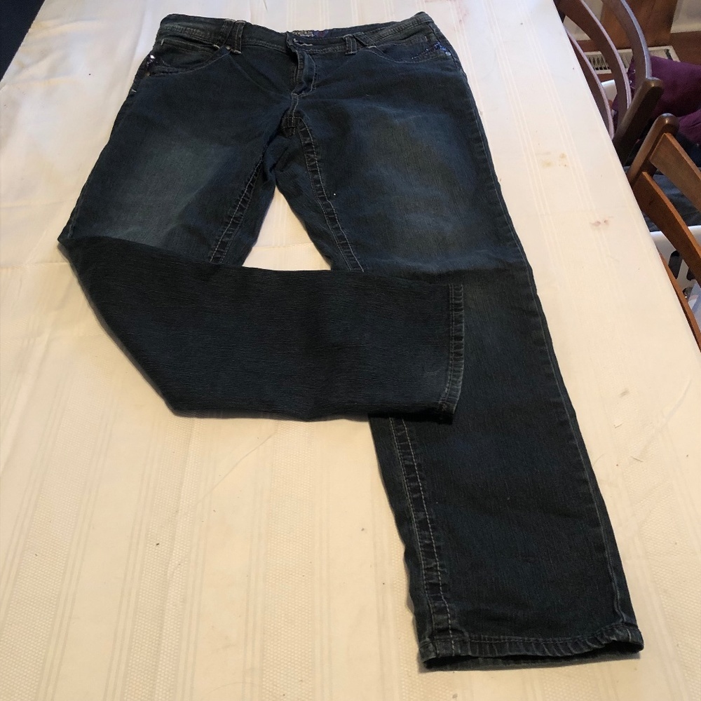 Angels Jeans , size 16 sequins on front and back pockets. New or like new
